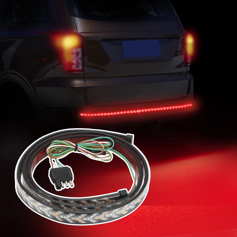 LED Car Rear Trunk Brake Lights Dynamic Streamer Reverse Warning Light Turn Signal Strip Lamps Car Tail Light Bar
LED Car Rear Trunk Brake Lights Dynamic Streamer Reverse Warning Light Turn Signal Strip Lamps Car Tail Light Bar