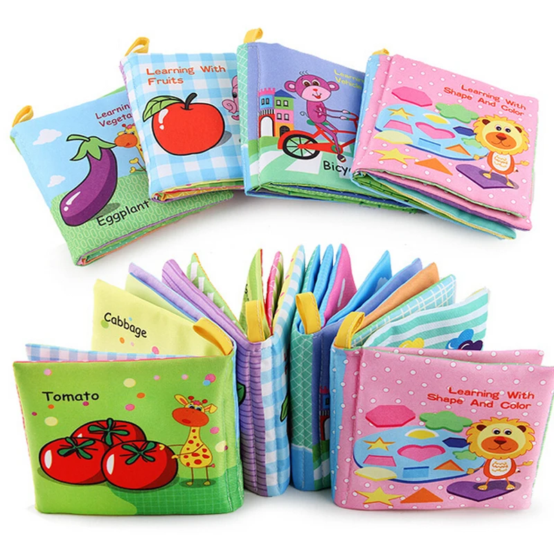 

Baby Books For Kids Quiet Book Soft Cloth Book In English Baby Intelligence Development Learn Picture Cognize Libros Infantiles