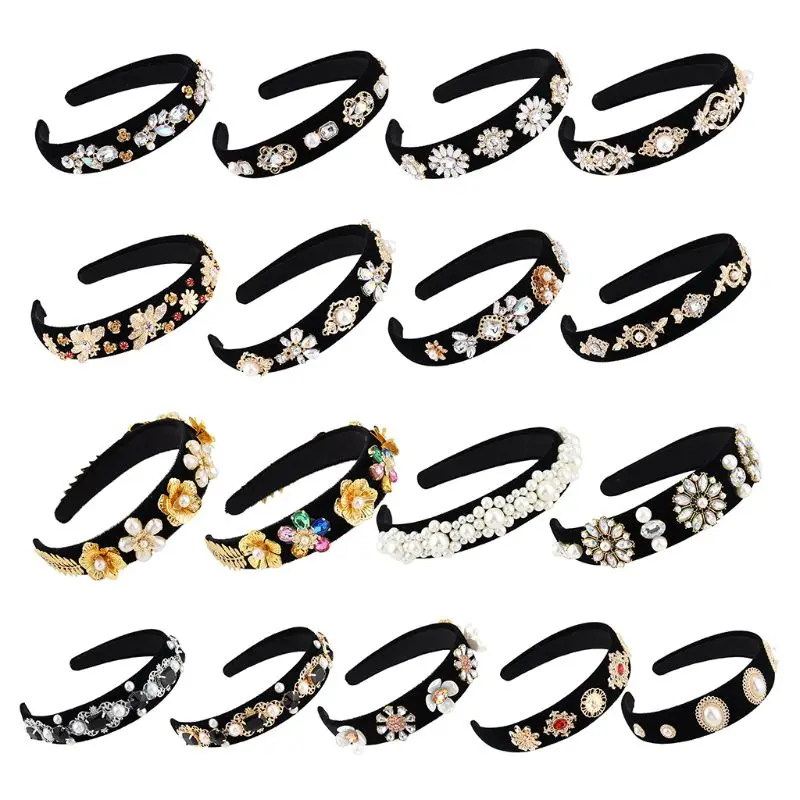 Fashion Women Rhinestone Hairband Vintage Luxury Baroque Queen Tiara Wide Headband Wedding Hair Accessories
Fashion Women Rhinestone Hairband Vintage Luxury Baroque Queen Tiara Wide Headband Wedding Hair Accessories