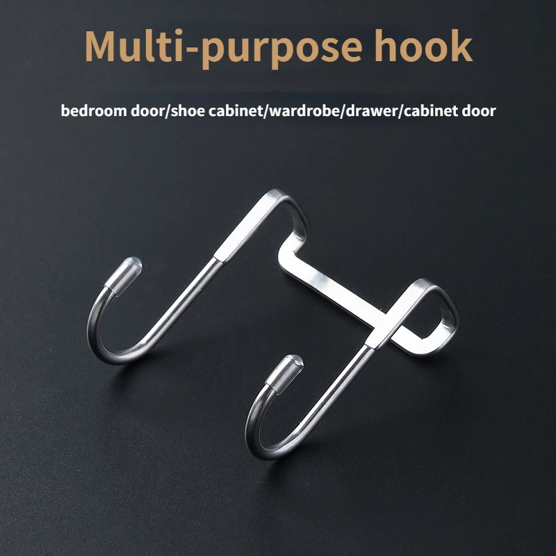 Kitchen Bathroom Cabinet Door Back Type Coat Towel Storage Hanger 304 Stainless Steel Hook Free Punching Double S-Shape Hook
Kitchen Bathroom Cabinet Door Back Type Coat Towel Storage Hanger 304 Stainless Steel Hook Free Punching Double S-Shape Hook