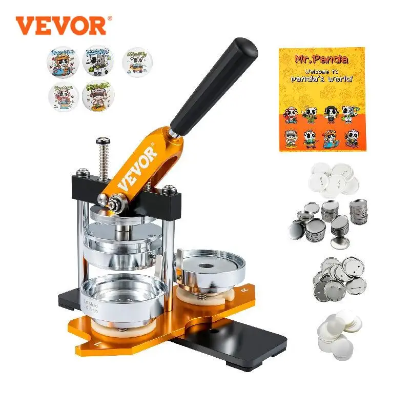 VEVOR 75mm Button Maker Machine Badge Punch Press Button Making Supplies with 100pcs Button Parts & Circle Cutter & Magic Book
VEVOR 75mm Button Maker Machine Badge Punch Press Button Making Supplies with 100pcs Button Parts & Circle Cutter & Magic Book