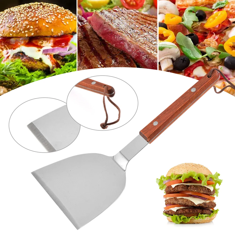 Stainless Steel BBQ Spatula Wood Handle Fish Spatula Grill Turner Kitchen Spatula Cookware Utensils Kitchen Accessories
Stainless Steel BBQ Spatula Wood Handle Fish Spatula Grill Turner Kitchen Spatula Cookware Utensils Kitchen Accessories
