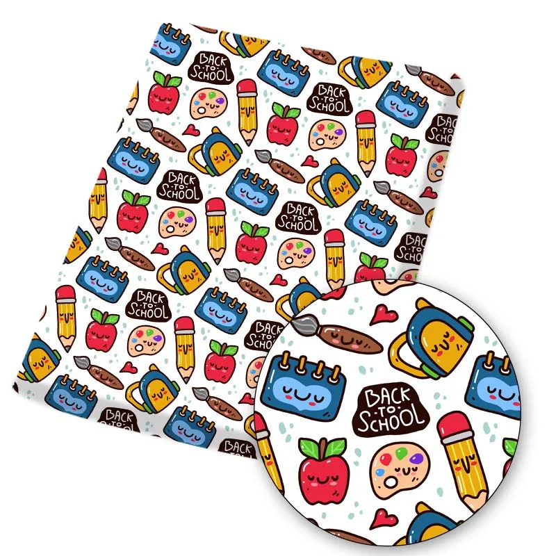 Polyester Cotton Fabrics Sewing Fabric Back To School Printed Cloth Dress Making Handmade Masks DIY Crafts Supplies 45*145cm 1pc
Polyester Cotton Fabrics Sewing Fabric Back To School Printed Cloth Dress Making Handmade Masks DIY Crafts Supplies 45*145cm 1pc