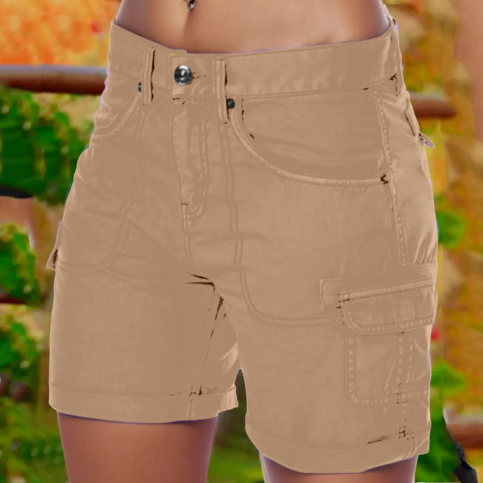 Casual Cargo Shorts Solid Color Trunks Fashion Pants Multi Pocket Women's Shorts Button Dailywear Outfits Pantalones Cortos
Casual Cargo Shorts Solid Color Trunks Fashion Pants Multi Pocket Women's Shorts Button Dailywear Outfits Pantalones Cortos