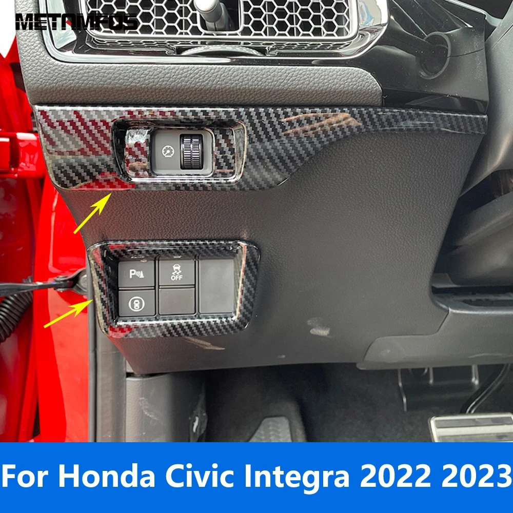 For Honda Civic 11th Gen Integra 2022 2023 Carbon Fiber Head Light Lamp Button Panel Cover Trim Sticker Accessories Car Styling
For Honda Civic 11th Gen Integra 2022 2023 Carbon Fiber Head Light Lamp Button Panel Cover Trim Sticker Accessories Car Styling