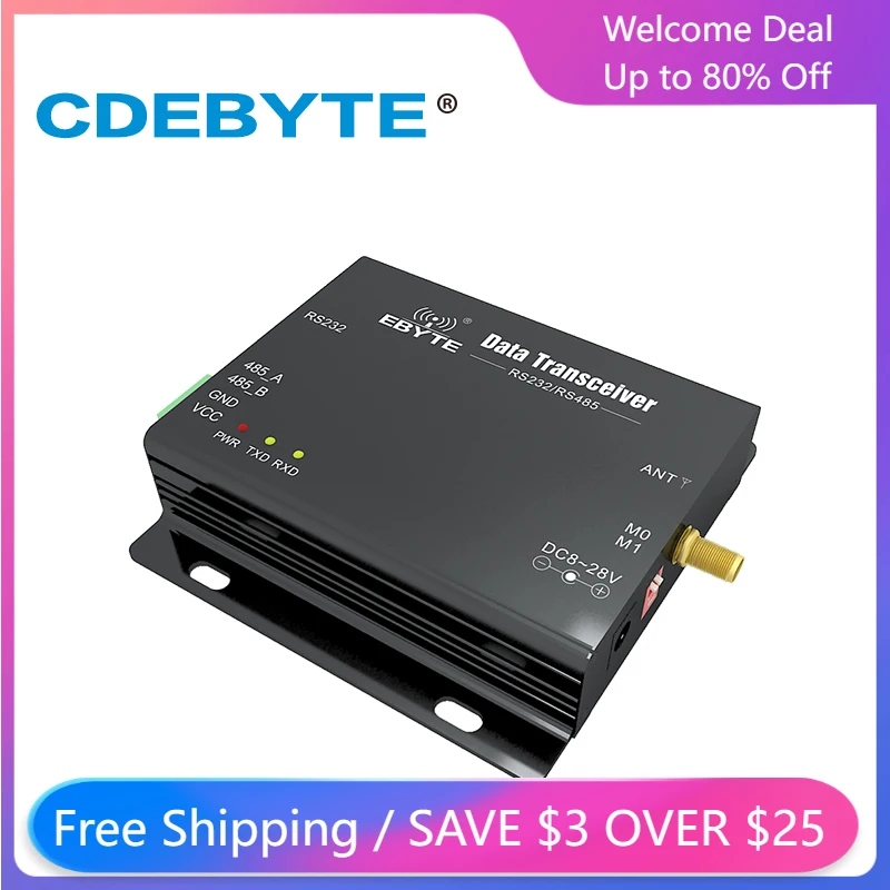 SX1278 SX1276 LoRa Wireless Data Transceiver RS232 RS485 1W IoT E32-DTU(433L30) 30dBm 433MHz Transmitter and Receiver RF
SX1278 SX1276 LoRa Wireless Data Transceiver RS232 RS485 1W IoT E32-DTU(433L30) 30dBm 433MHz Transmitter and Receiver RF