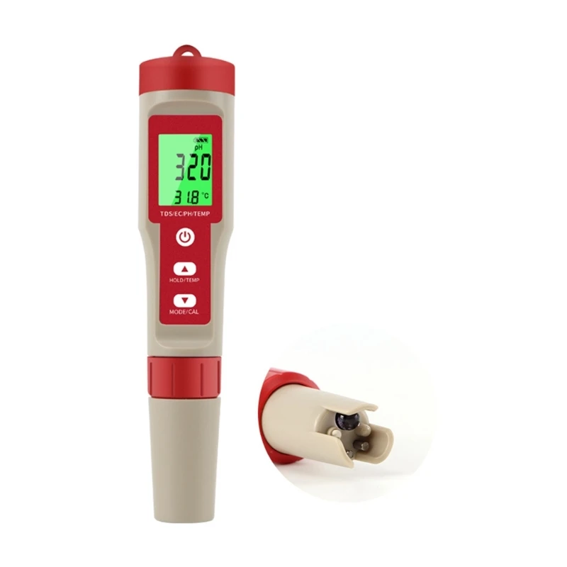 Water Quality Meter Digital Monitor Detecter with Backlight PH/TDS/EC/Temperature Tester for Pools Aquariums FishTank
Water Quality Meter Digital Monitor Detecter with Backlight PH/TDS/EC/Temperature Tester for Pools Aquariums FishTank