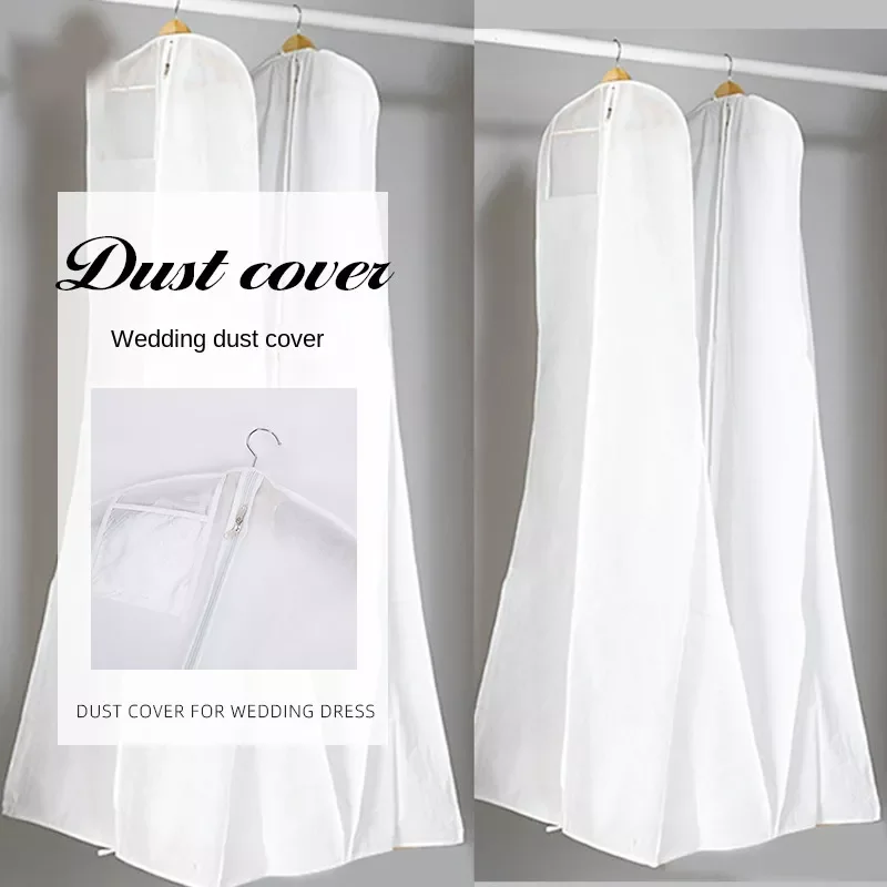 NEW Increase The Trailing Wedding Dress Dust Cover Widen and Thicken Double-sided -woven Dress Cover White Wedding Storage Bag
NEW Increase The Trailing Wedding Dress Dust Cover Widen and Thicken Double-sided -woven Dress Cover White Wedding Storage Bag