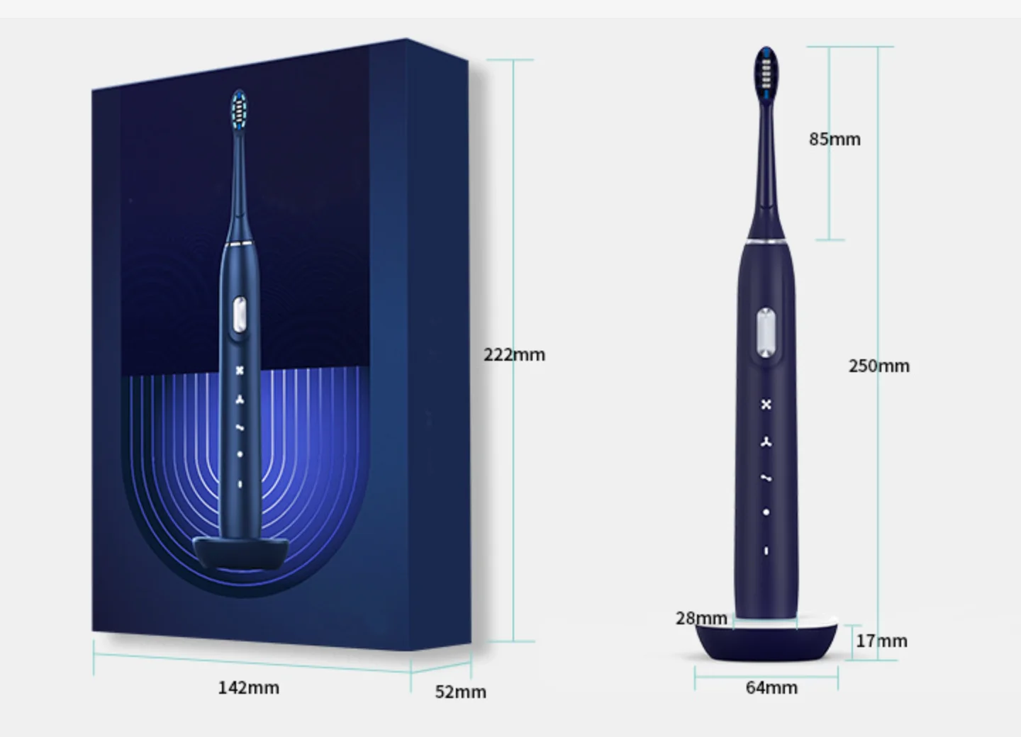 Sonic Electric Toothbrush Timer Brush 5 Modes USB Charger Rechargeable Tooth Brushes Replacement Heads XIAOMI Gift Set
Sonic Electric Toothbrush Timer Brush 5 Modes USB Charger Rechargeable Tooth Brushes Replacement Heads XIAOMI Gift Set