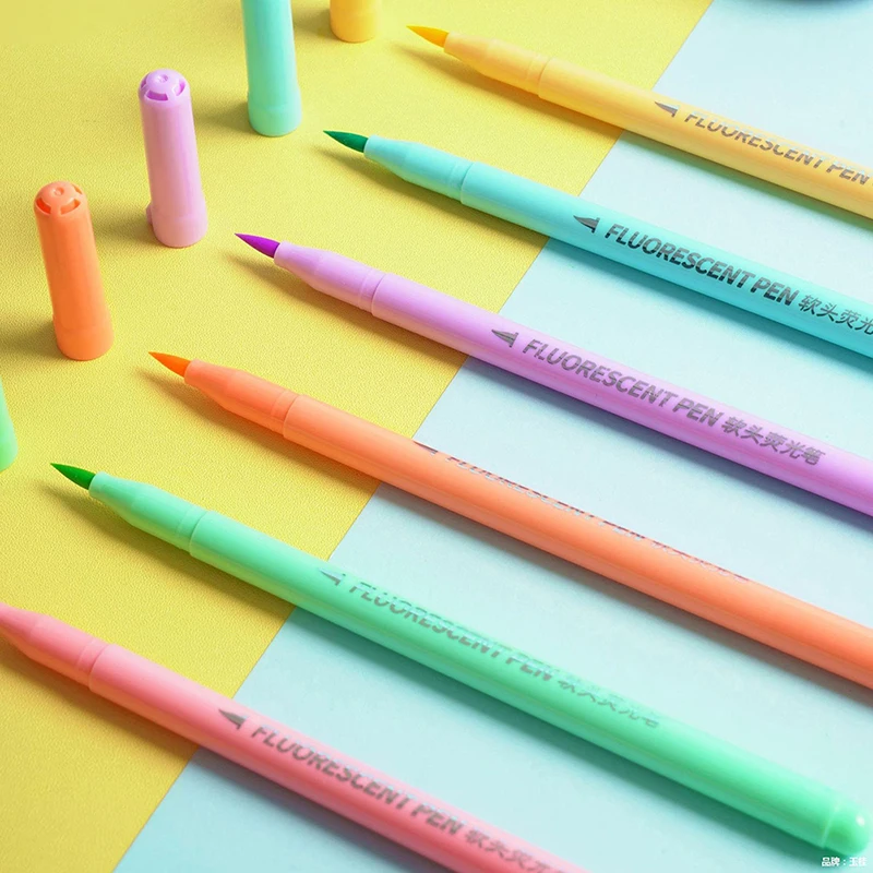 Набор кистей-маркеров 6 шт., набор кистей для рисования акварелью, хайлайтером, каллиграфией, школьные и офисные принадлежности, Мягкая голо... 
Набор кистей-маркеров 6 шт., набор кистей для рисования акварелью, хайлайтером, каллиграфией, школьные и офисные принадлежности, Мягкая голо...