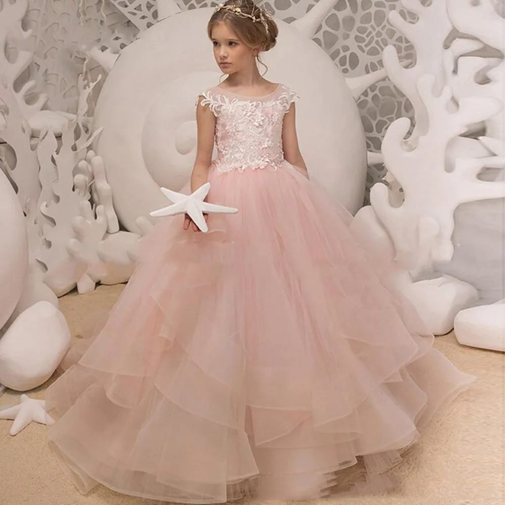 Flower Girl Dress Pink Girl Dresses Cute Tulle Formal Princess Long Kids Dress Pageant Gowns For Girls Wedding Party Dress
Flower Girl Dress Pink Girl Dresses Cute Tulle Formal Princess Long Kids Dress Pageant Gowns For Girls Wedding Party Dress