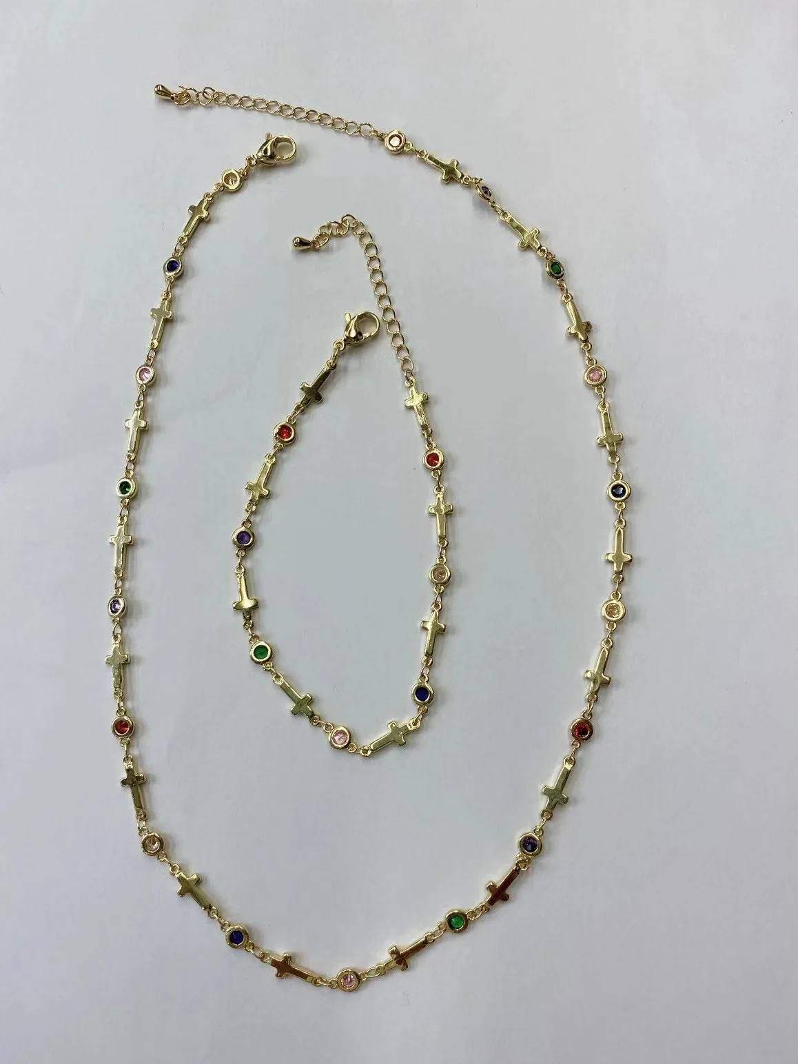 5PCS, Vintage Gold-color Cross CZ Chain Necklaces For Women Geometric Choker Necklace Punk Multilayer 2022 NEW Jewelry Gift
5PCS, Vintage Gold-color Cross CZ Chain Necklaces For Women Geometric Choker Necklace Punk Multilayer 2022 NEW Jewelry Gift