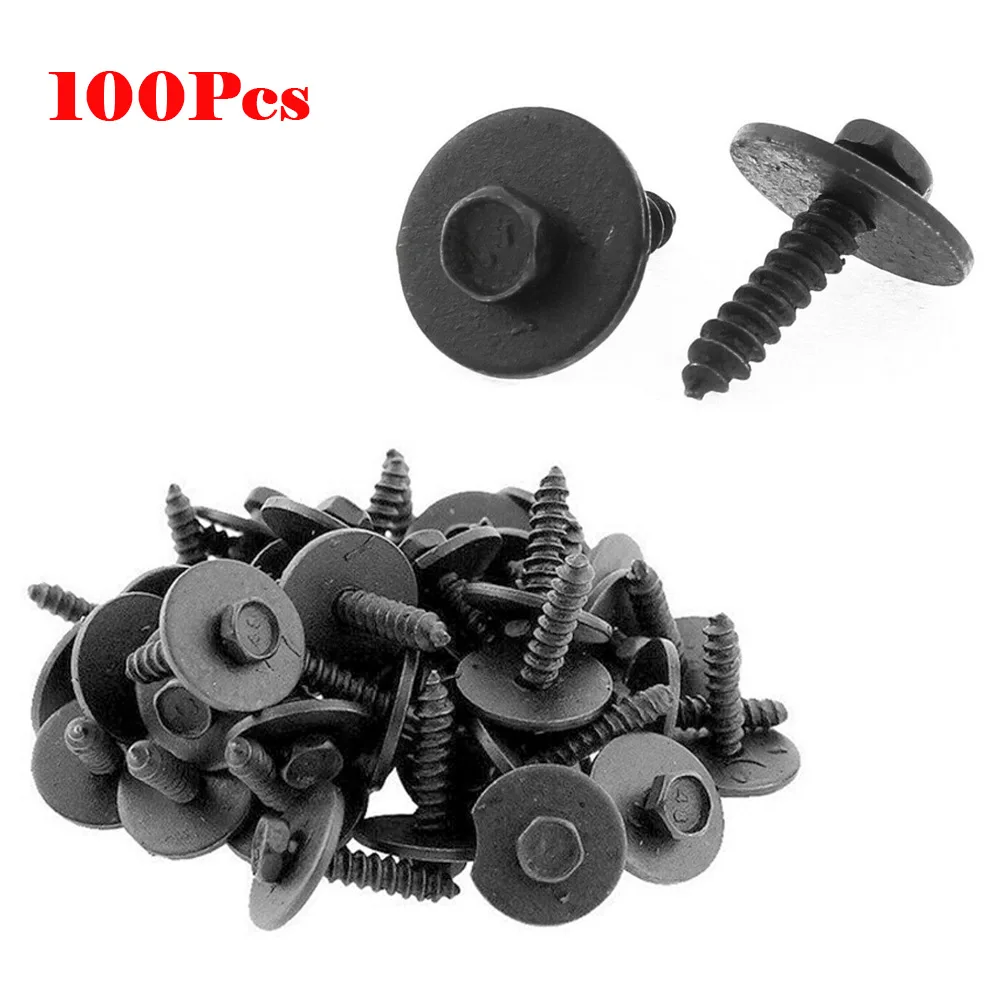 100PCS Metal Car Body Fender Bumper Screw Retainer Clips 7mm Hex 4.2-1.41x22mm For Bumper Engine Shield Splash Underbody Etc.
100PCS Metal Car Body Fender Bumper Screw Retainer Clips 7mm Hex 4.2-1.41x22mm For Bumper Engine Shield Splash Underbody Etc.