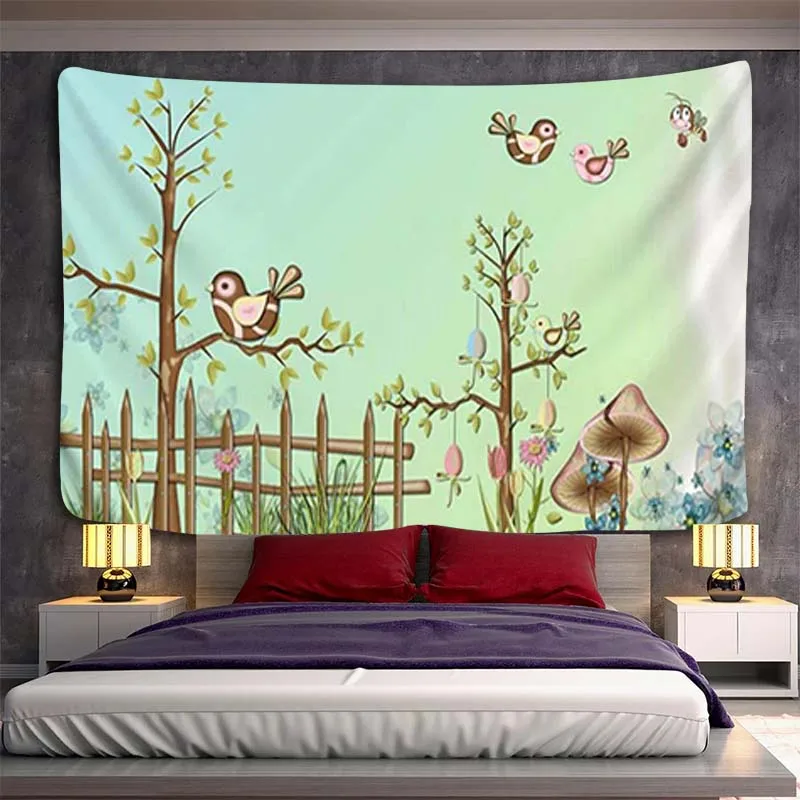 Cute Bird Pattern Wall Tapestry Aesthetic Room Decoration Tapries Tapestries Decor Decors Home Bedroom Fabric Hanging the Large
Cute Bird Pattern Wall Tapestry Aesthetic Room Decoration Tapries Tapestries Decor Decors Home Bedroom Fabric Hanging the Large