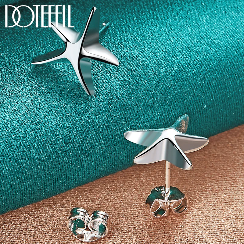 DOTEFFIL Genuine 925 Sterling Silver Starfish Earrings For Women Wedding Engagement Jewelry Christmas Gift Party
DOTEFFIL Genuine 925 Sterling Silver Starfish Earrings For Women Wedding Engagement Jewelry Christmas Gift Party