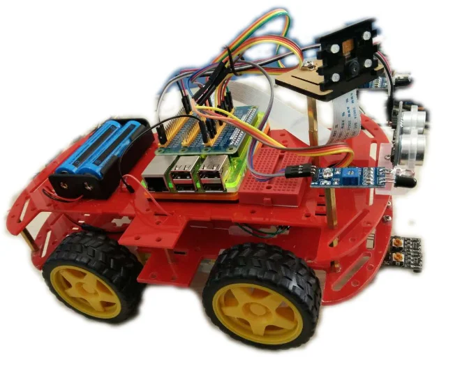 Raspberry PI 3 smart car robot wireless WiFi control video infrared obstacle avoidance car without raspberry 
Raspberry PI 3 smart car robot wireless WiFi control video infrared obstacle avoidance car without raspberry