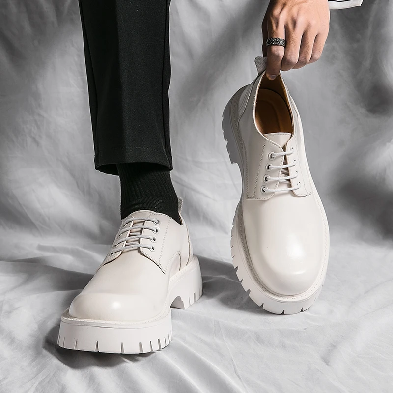 Mens Oxford Shoes Mens Formal Shoes Office Mens Brogue Shoes Lace Up Thick Bottom Heightening White Business Dress Shoes
Mens Oxford Shoes Mens Formal Shoes Office Mens Brogue Shoes Lace Up Thick Bottom Heightening White Business Dress Shoes