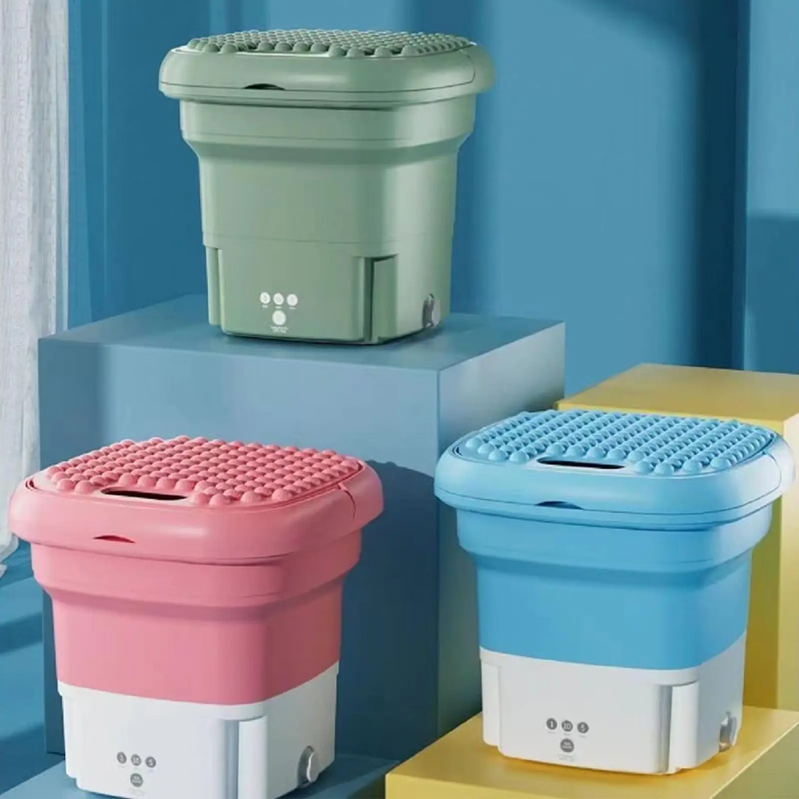 Portable Mini Folding Washing Machine Can Dehydrate Student Small Washing Underwear Socks Artifact Lazy Underwear Household M6C2
Portable Mini Folding Washing Machine Can Dehydrate Student Small Washing Underwear Socks Artifact Lazy Underwear Household M6C2
