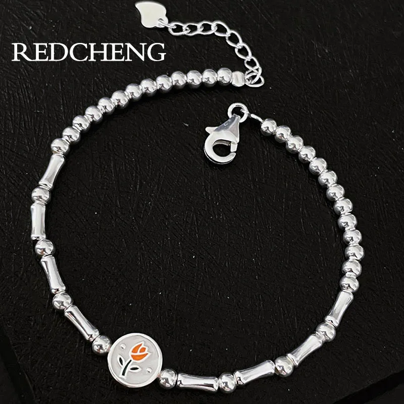 Разноцветный глянцевый браслет Redcheng для женщин, простой элегантный милый цветок, геометрические аксессуары для дня рождения 
Разноцветный глянцевый браслет Redcheng для женщин, простой элегантный милый цветок, геометрические аксессуары для дня рождения