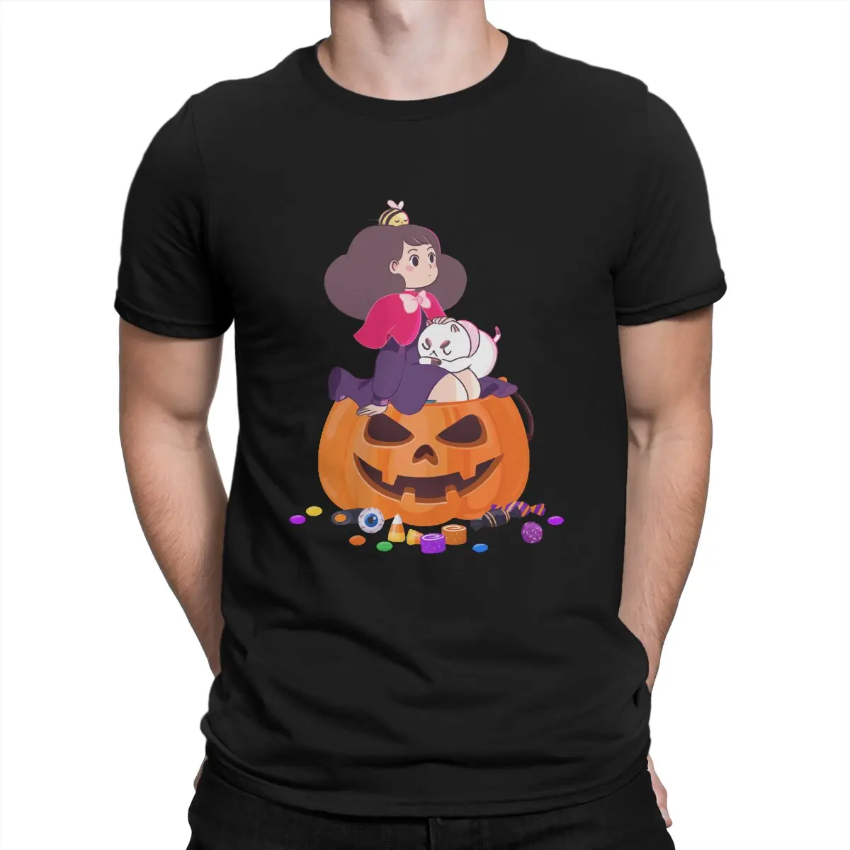 Crazy Halloween Design T-Shirts Men Crewneck Cotton T Shirts Bee And Puppycat Cartoon Short Sleeve Tees New Arrival Clothing
Crazy Halloween Design T-Shirts Men Crewneck Cotton T Shirts Bee And Puppycat Cartoon Short Sleeve Tees New Arrival Clothing