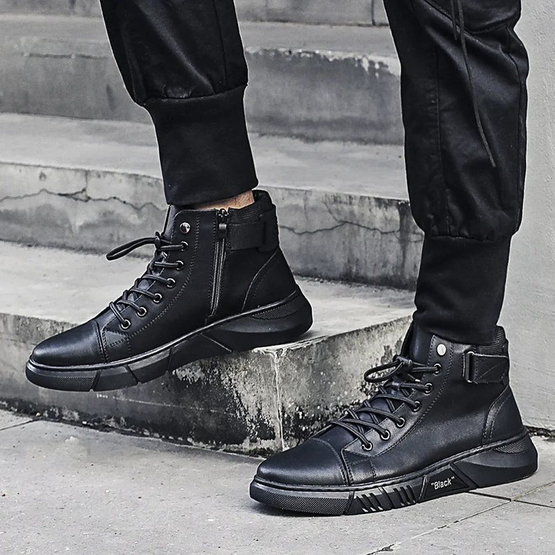 2022 Autumn Winter Shoes Mens Fashion Boots Genuine Leather Mens Ankle Boots Cow Leather Brand Male Footwear Black A4865 
2022 Autumn Winter Shoes Mens Fashion Boots Genuine Leather Mens Ankle Boots Cow Leather Brand Male Footwear Black A4865