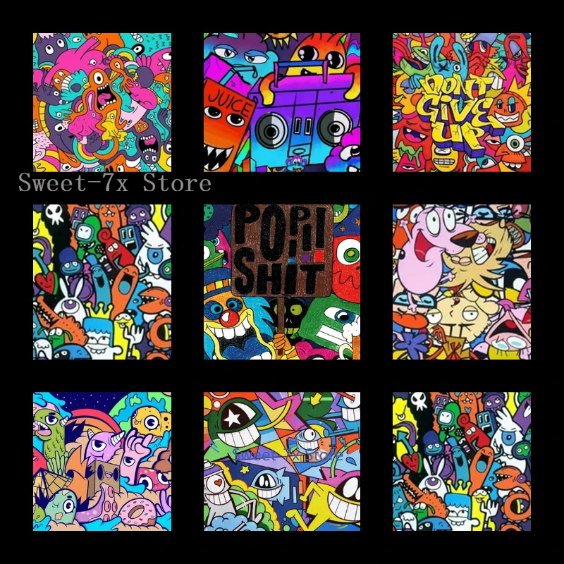Cartoon Graffiti 5D DIY Diamond Painting Cross Stitch Kit Full Square Drill Embroidery Art Picture of Rhinestones Home Decor
Cartoon Graffiti 5D DIY Diamond Painting Cross Stitch Kit Full Square Drill Embroidery Art Picture of Rhinestones Home Decor