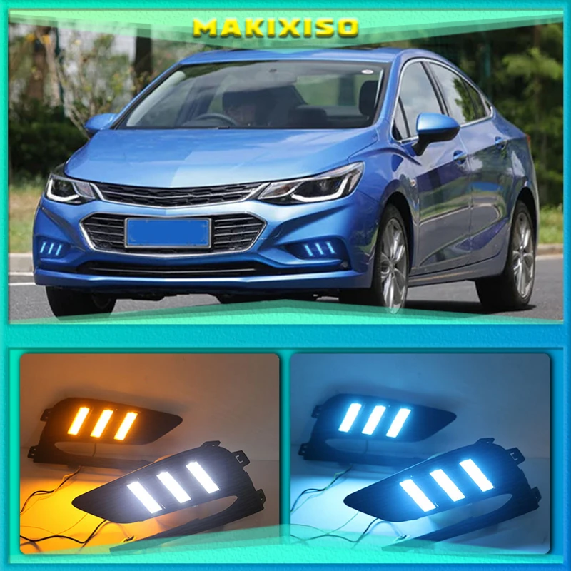 Светодиодные дневные ходовые огни для Chevrolet Cruze 2016 2017 2018, 2 шт., динамические желтые Сигналы поворота с реле, водонепроницаемые Автомобильные дневные ходовые огни 12 В
Светодиодные дневные ходовые огни для Chevrolet Cruze 2016 2017 2018, 2 шт., динамические желтые Сигналы поворота с реле, водонепроницаемые Автомобильные дневные ходовые огни 12 В