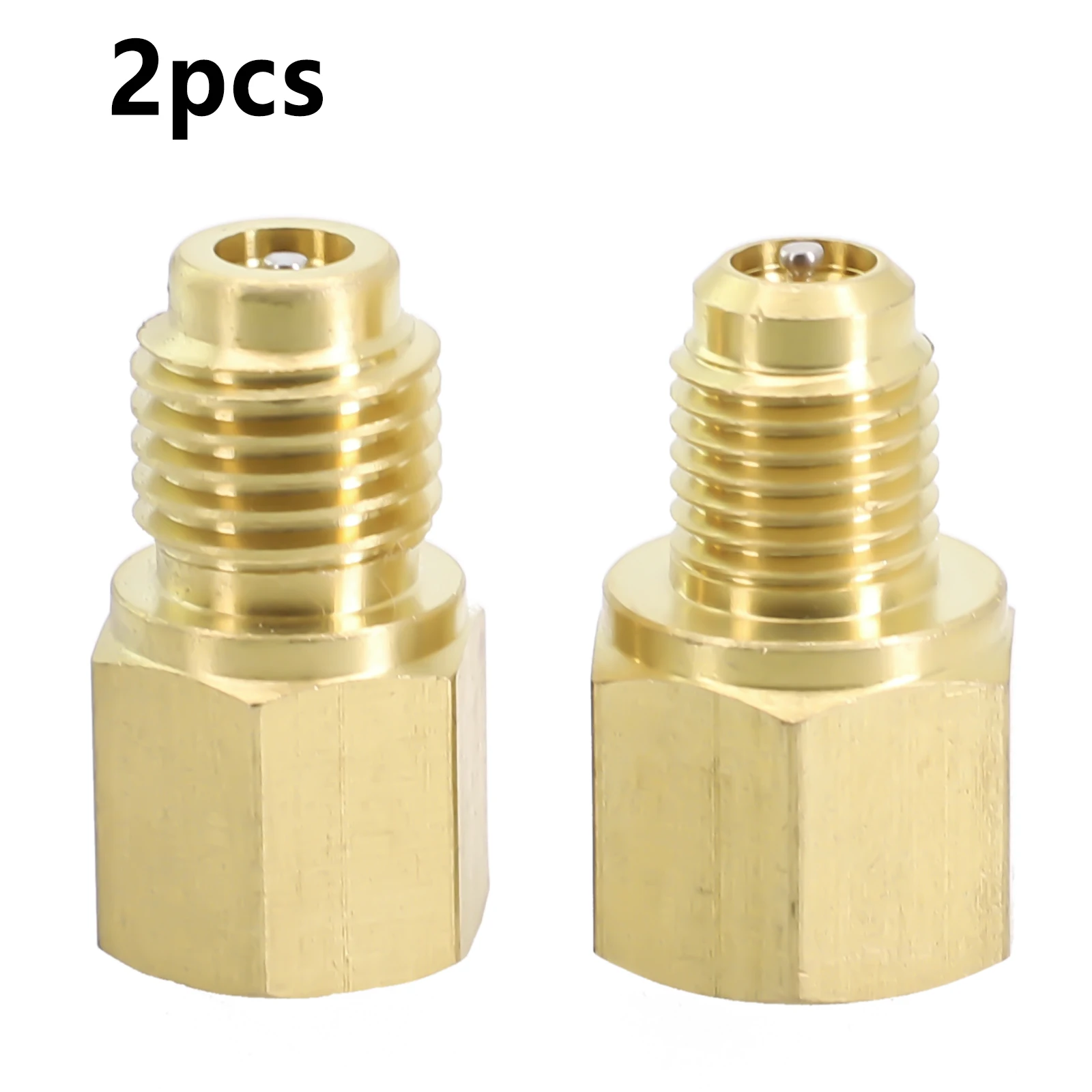 2 PCS SAE ACME Air Conditioning Adapter Brass Converter R12 To R134a R134a To R12 SAE ACME With O-ring Seal Refrigeration Parts
2 PCS SAE ACME Air Conditioning Adapter Brass Converter R12 To R134a R134a To R12 SAE ACME With O-ring Seal Refrigeration Parts
