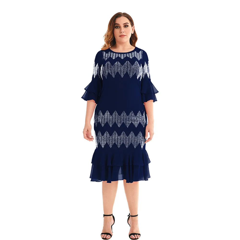 Plus Size Elegant Evening Dress O-Neck Trumpet Sleeve Knee-Length Gown 2022 Ever Pretty of Temperament Prom Party Women Dress
Plus Size Elegant Evening Dress O-Neck Trumpet Sleeve Knee-Length Gown 2022 Ever Pretty of Temperament Prom Party Women Dress