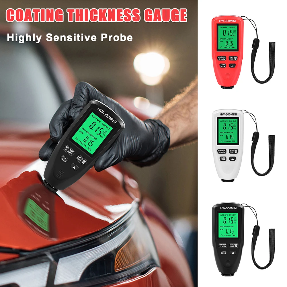 High-precision Digital Thickness Gauge 0-2000UM LCD Display Car Paint Coating Thickness Tester 0.01mm/1mil Thickness Gauge
High-precision Digital Thickness Gauge 0-2000UM LCD Display Car Paint Coating Thickness Tester 0.01mm/1mil Thickness Gauge