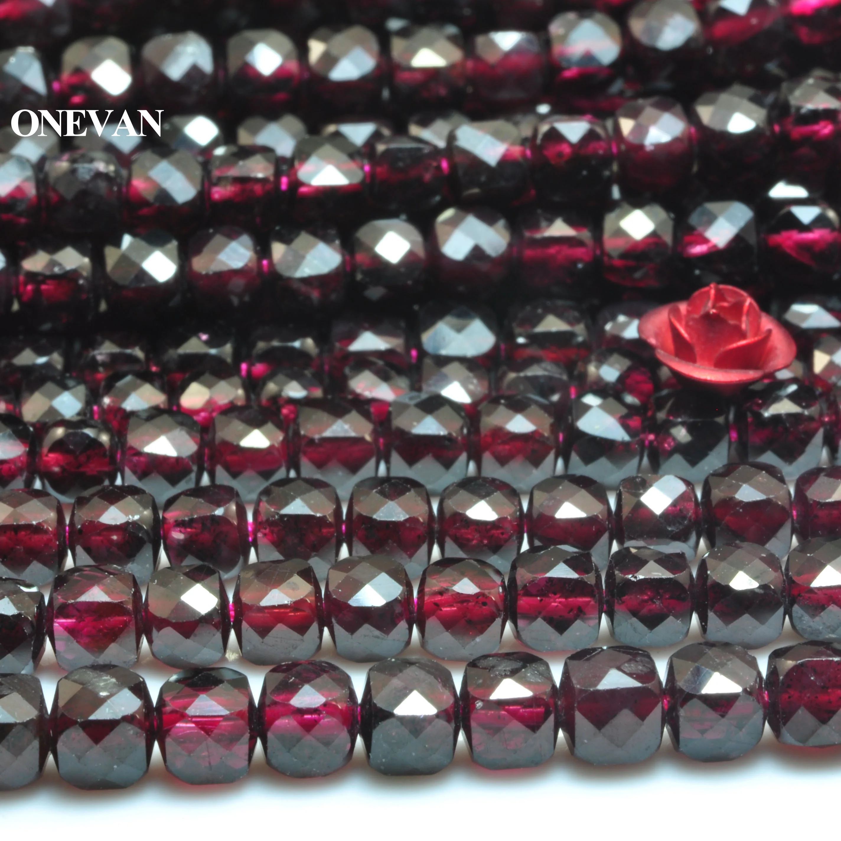 ONEVAN Natural A Red Garnet Faceted Square Beads 3.8mm Loose Stone Bracelet Necklace Jewelry Making Diy Accessories Design
ONEVAN Natural A Red Garnet Faceted Square Beads 3.8mm Loose Stone Bracelet Necklace Jewelry Making Diy Accessories Design