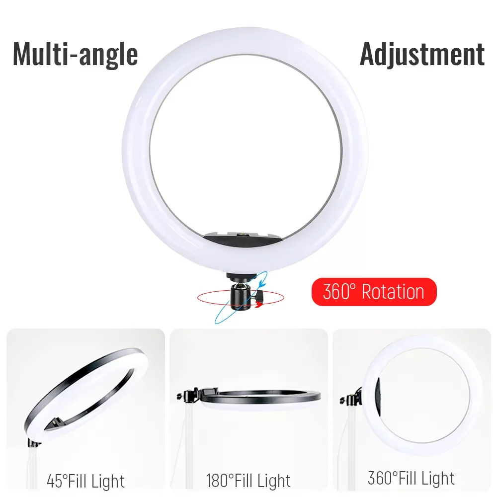 2023 Profissional LED Ring Light Phone Stand With Folding Lazy Arm Holder Dimmable Photography Ringlight For YouTube Live Stream
2023 Profissional LED Ring Light Phone Stand With Folding Lazy Arm Holder Dimmable Photography Ringlight For YouTube Live Stream