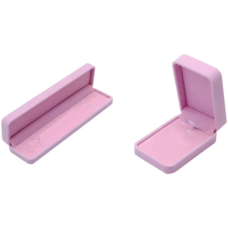 2Pcs Velvet Presentation Gift Jewellery Ring Necklace Bracelet Display Box Case - D & E
2Pcs Velvet Presentation Gift Jewellery Ring Necklace Bracelet Display Box Case - D & E