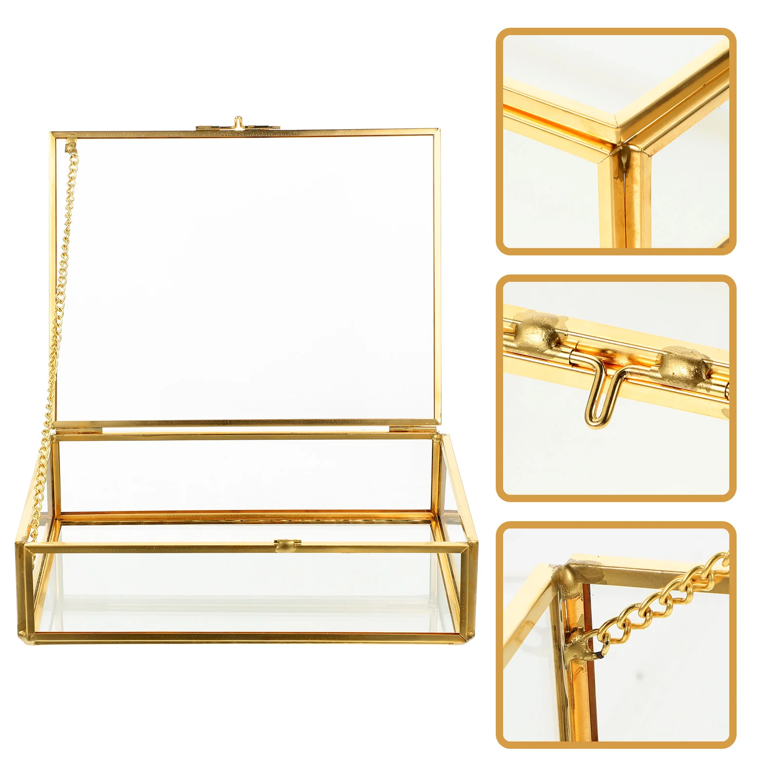 Box Organizer Clear Decorative Display Photo Glass Trinket Keepsake Case Storage Container Rings Bracelet
Box Organizer Clear Decorative Display Photo Glass Trinket Keepsake Case Storage Container Rings Bracelet