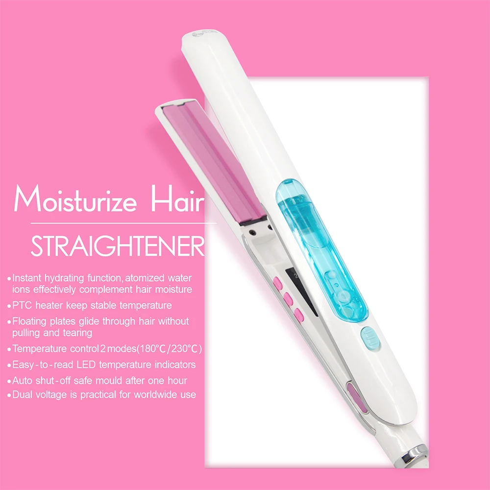 RUCHA Steam Hair Straightener Ceramic Vapor Hair Flat Iron Seam Hair Straightening Iron Curler Steamer Hair Styling Tool
RUCHA Steam Hair Straightener Ceramic Vapor Hair Flat Iron Seam Hair Straightening Iron Curler Steamer Hair Styling Tool