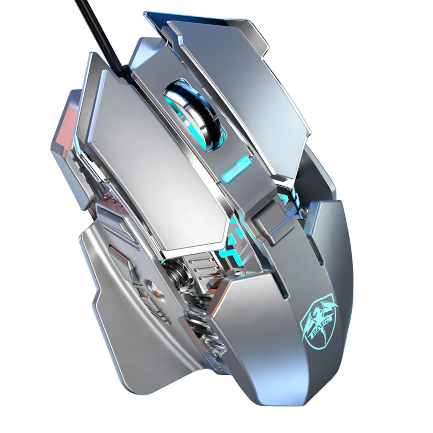 Rechargeable Wired Mechanical Mouse 5-gear DPI Adjustable RGB Light Effect, Game Macro Programming E-sports Game Office Notebook
Rechargeable Wired Mechanical Mouse 5-gear DPI Adjustable RGB Light Effect, Game Macro Programming E-sports Game Office Notebook