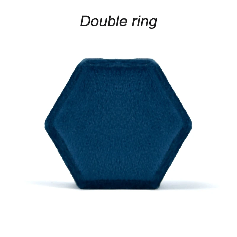 N58F Velvet Ring Box Hexagon Premium Gorgeous Vintage Double Ring Display Holder with Detachable Lid for Proposal Engagement
N58F Velvet Ring Box Hexagon Premium Gorgeous Vintage Double Ring Display Holder with Detachable Lid for Proposal Engagement