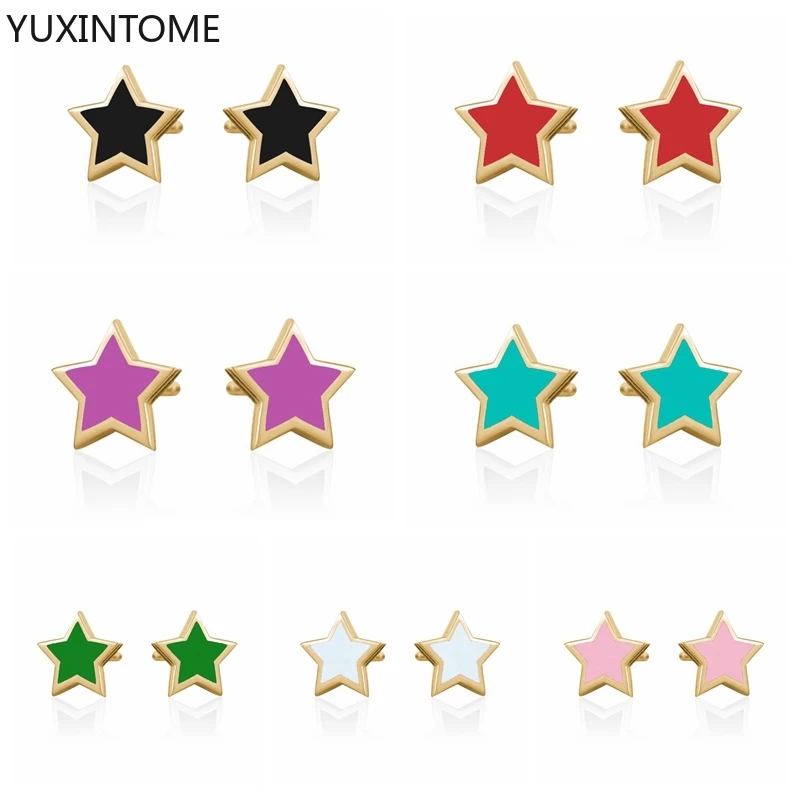 925 Sterling Silver Simple Color Star Stud Earrings For Women Exquisite Small Star Shape Earrings Wedding Party Jewellry Gift
925 Sterling Silver Simple Color Star Stud Earrings For Women Exquisite Small Star Shape Earrings Wedding Party Jewellry Gift