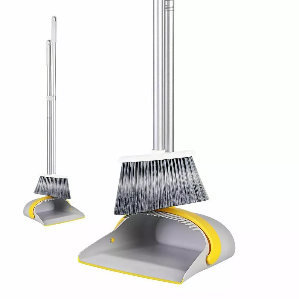Broom and Dustpan Set Broom with Dust Pan with Long Handle Combo Set for Office and Home Standing Upright Sweep Use 
Broom and Dustpan Set Broom with Dust Pan with Long Handle Combo Set for Office and Home Standing Upright Sweep Use