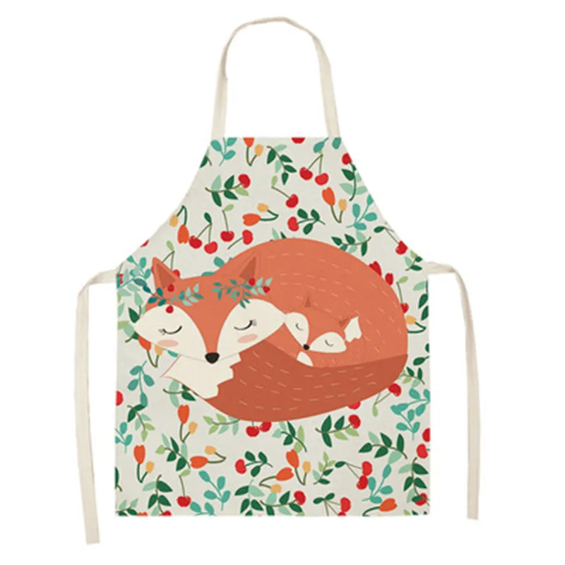 Aprons for Women Cute Fox Printed Linen Adult Childs Sleeveless Apron 68x55cm Kitchen Cooking Accessories Home Cleaning Tools
Aprons for Women Cute Fox Printed Linen Adult Childs Sleeveless Apron 68x55cm Kitchen Cooking Accessories Home Cleaning Tools