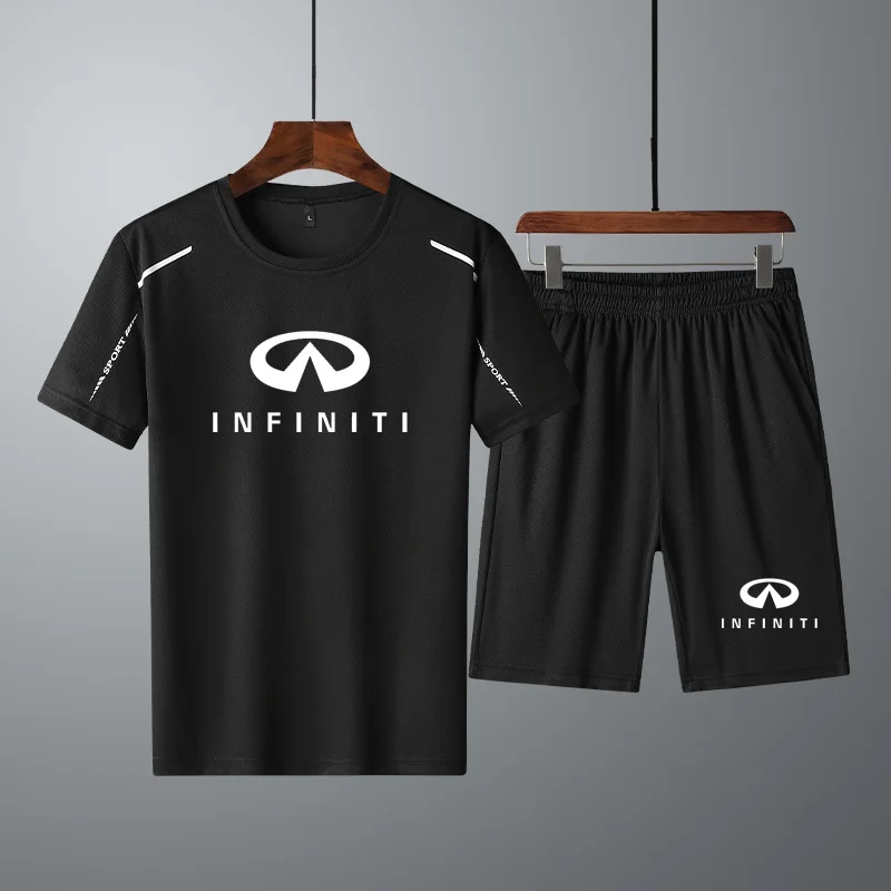 New Fashion Short Casual Men's T-shirt Infiniti Car Logo Summer Sleeve High Quality Cotton Men's T-shirt+shorts 2 piece suit
New Fashion Short Casual Men's T-shirt Infiniti Car Logo Summer Sleeve High Quality Cotton Men's T-shirt+shorts 2 piece suit