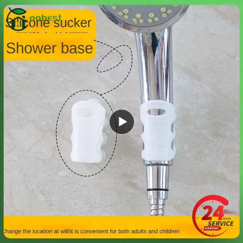 Shower Head Hanger Silicone No Punching Flower Sprinkling Sucker Nailless Wall Mount Shower Head Suction Cup Shower Accessories
Shower Head Hanger Silicone No Punching Flower Sprinkling Sucker Nailless Wall Mount Shower Head Suction Cup Shower Accessories