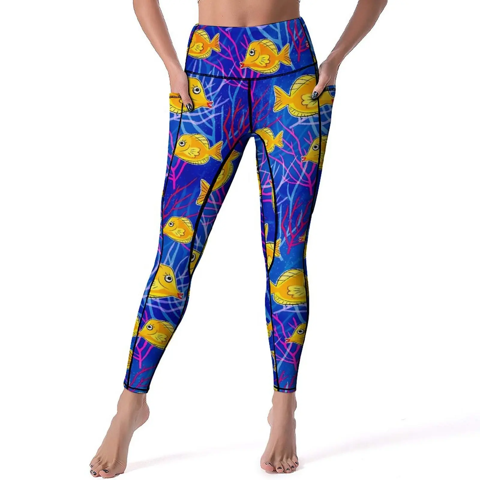 Tropical Marine Leggings Sexy Yellow Tang Fish Print High Waist Yoga Pants Retro Quick-Dry Leggins Women Fitness Sports Tights
Tropical Marine Leggings Sexy Yellow Tang Fish Print High Waist Yoga Pants Retro Quick-Dry Leggins Women Fitness Sports Tights