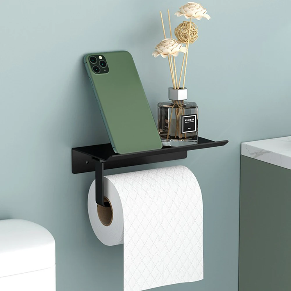 Toilet Paper Holder Roll Paper Storage Hook Wall Mounted Rolling Tissue Hanger with Mobile Phone Stand Bathroom Accessories
Toilet Paper Holder Roll Paper Storage Hook Wall Mounted Rolling Tissue Hanger with Mobile Phone Stand Bathroom Accessories