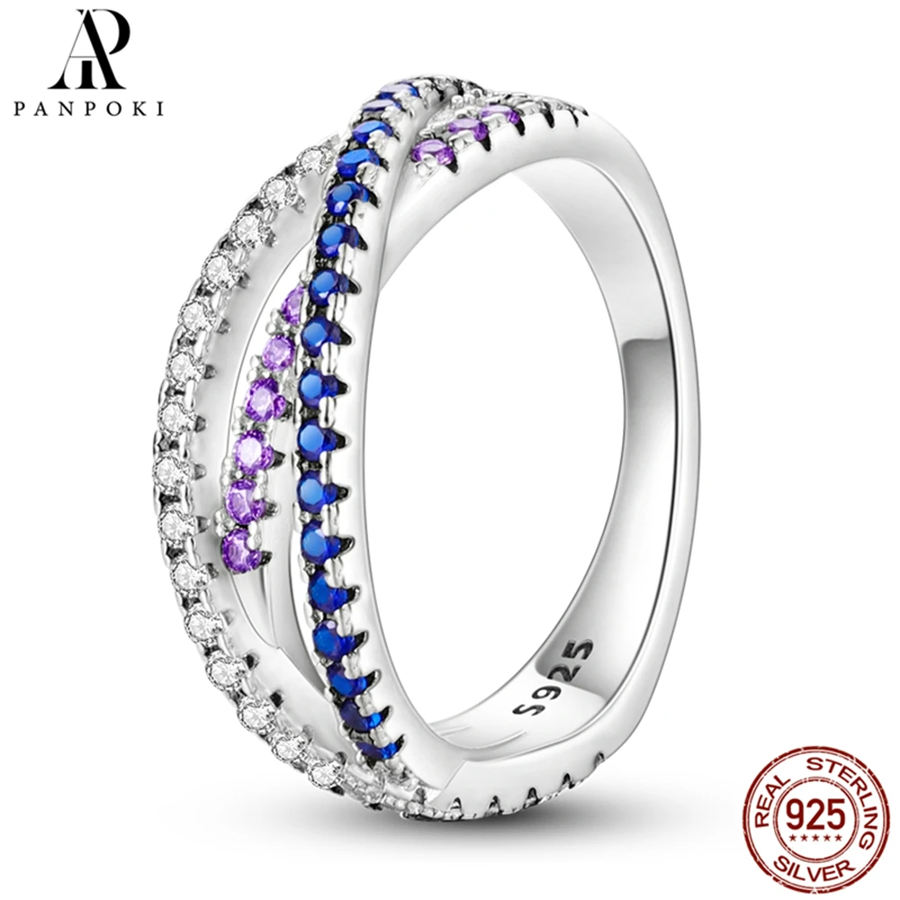 PANPOKI Colorful Zirconium Rings Three Colors Mosaic 925 Sterling Silver Material Fine Jewelry Ring for Ladies
PANPOKI Colorful Zirconium Rings Three Colors Mosaic 925 Sterling Silver Material Fine Jewelry Ring for Ladies