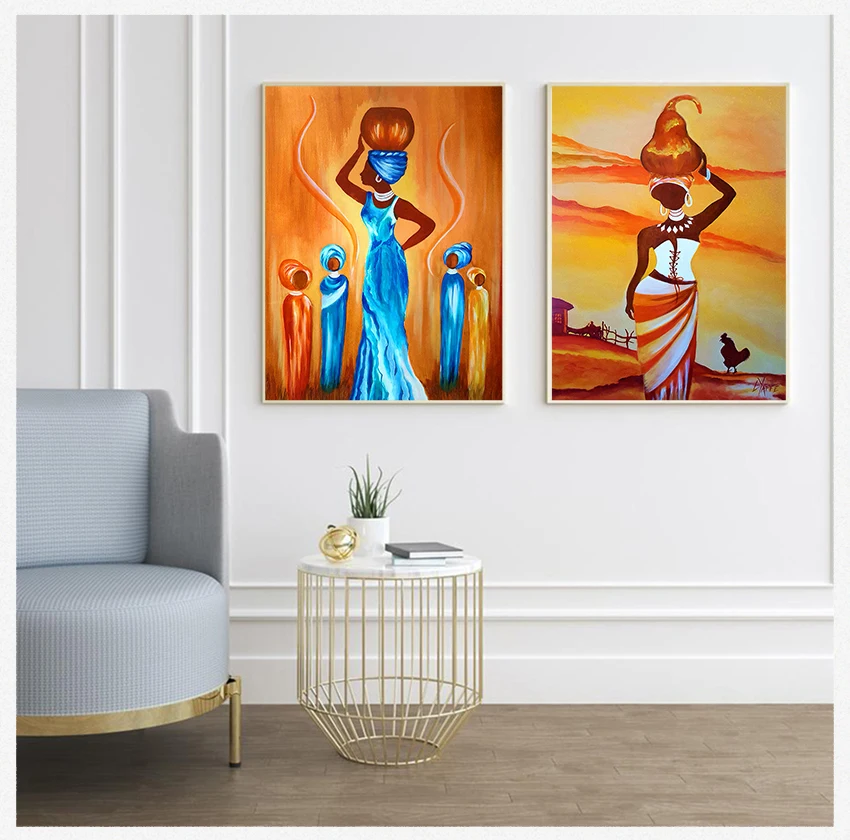 Poster For Home Decor Posters And Prints Unframed Decorative Pictures African Women Life Vintage Style Wall Art Canvas Painting
Poster For Home Decor Posters And Prints Unframed Decorative Pictures African Women Life Vintage Style Wall Art Canvas Painting