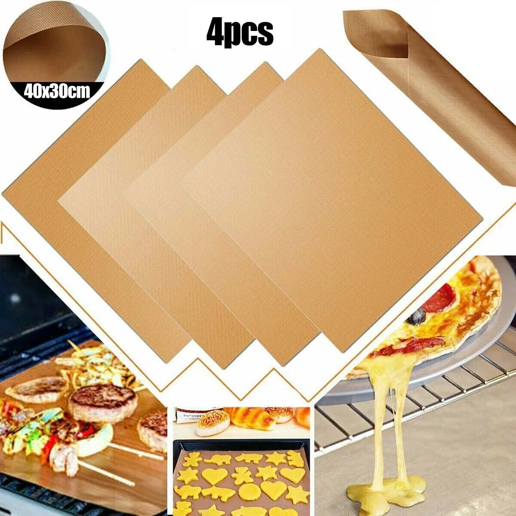 4pcs Reusable Non-Stick Bakeware Mat Grill Macaron Baking Paper Sheet 40x30cm Kitchen BBQ Baking Tools Home Food Baking Test Mat
4pcs Reusable Non-Stick Bakeware Mat Grill Macaron Baking Paper Sheet 40x30cm Kitchen BBQ Baking Tools Home Food Baking Test Mat
