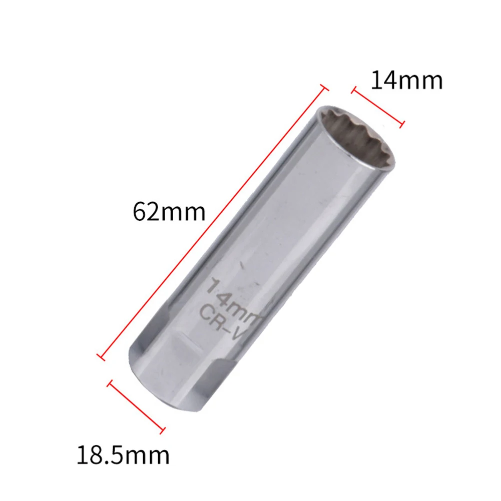 2Pcs/set 14mm 16mm Spark Plug Socket Wrench 12 Point Remover Wrench Tool 3/8'' Drives Spark Plug Socket Auto Repair Tool
2Pcs/set 14mm 16mm Spark Plug Socket Wrench 12 Point Remover Wrench Tool 3/8'' Drives Spark Plug Socket Auto Repair Tool
