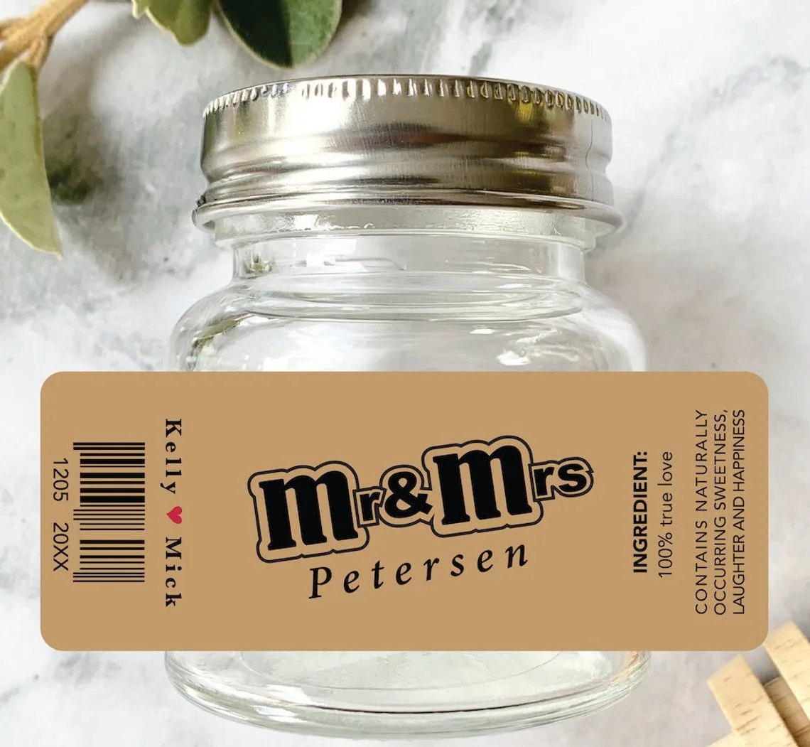 Mr&Mrs Chocolate Kraft Stickers, personalised Stickers, wedding favours, Custom Stickers, 100
Mr&Mrs Chocolate Kraft Stickers, personalised Stickers, wedding favours, Custom Stickers, 100