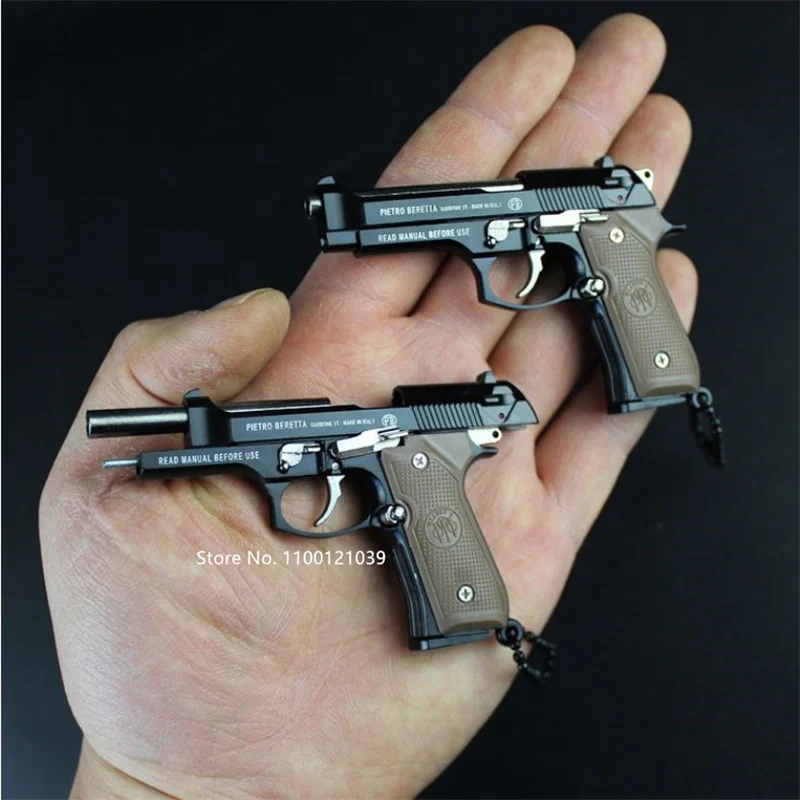 Children Toys Metal Pistol Miniature Model 1:3 Beretta 92F Keychain Craft Pendant Birthday Gift Anti-stress Fidget Toys
Children Toys Metal Pistol Miniature Model 1:3 Beretta 92F Keychain Craft Pendant Birthday Gift Anti-stress Fidget Toys
